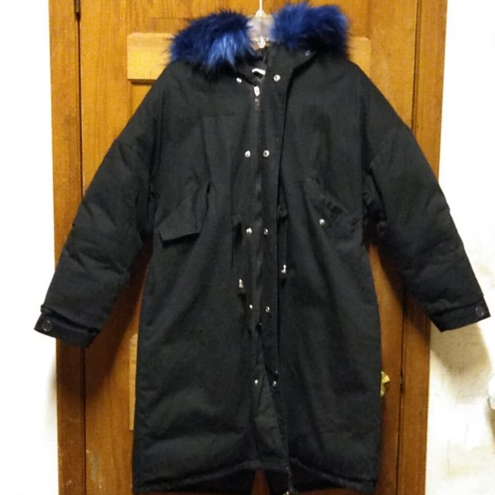 Long Winter Coat with Hood